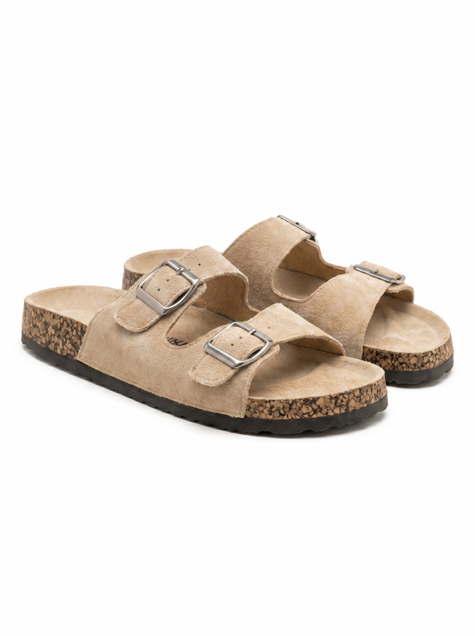 Sandales Arizona en daim- Beige