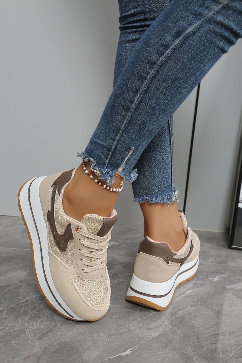 Platform sneakers - Beige