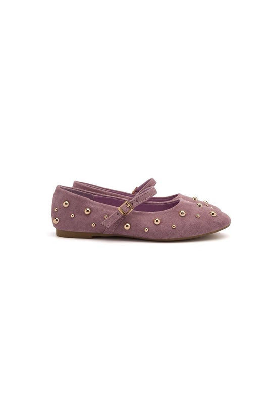 Studded ballet flats - Beige