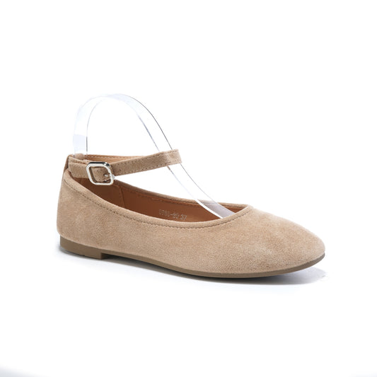 Ballerinas with strap - Taupe