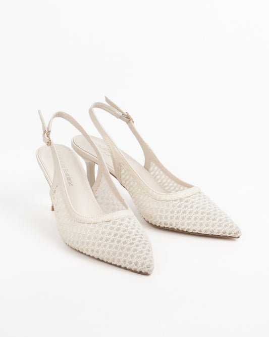Lace pumps - Beige