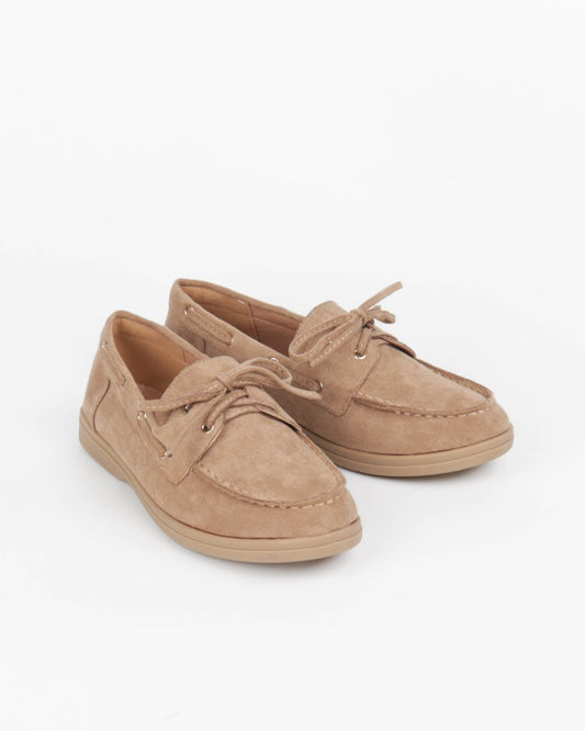 Suede Loafers - Camel