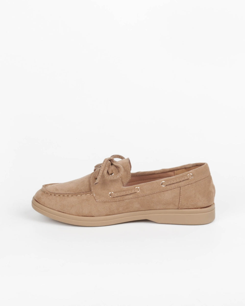 Mocassins en Daim- Camel