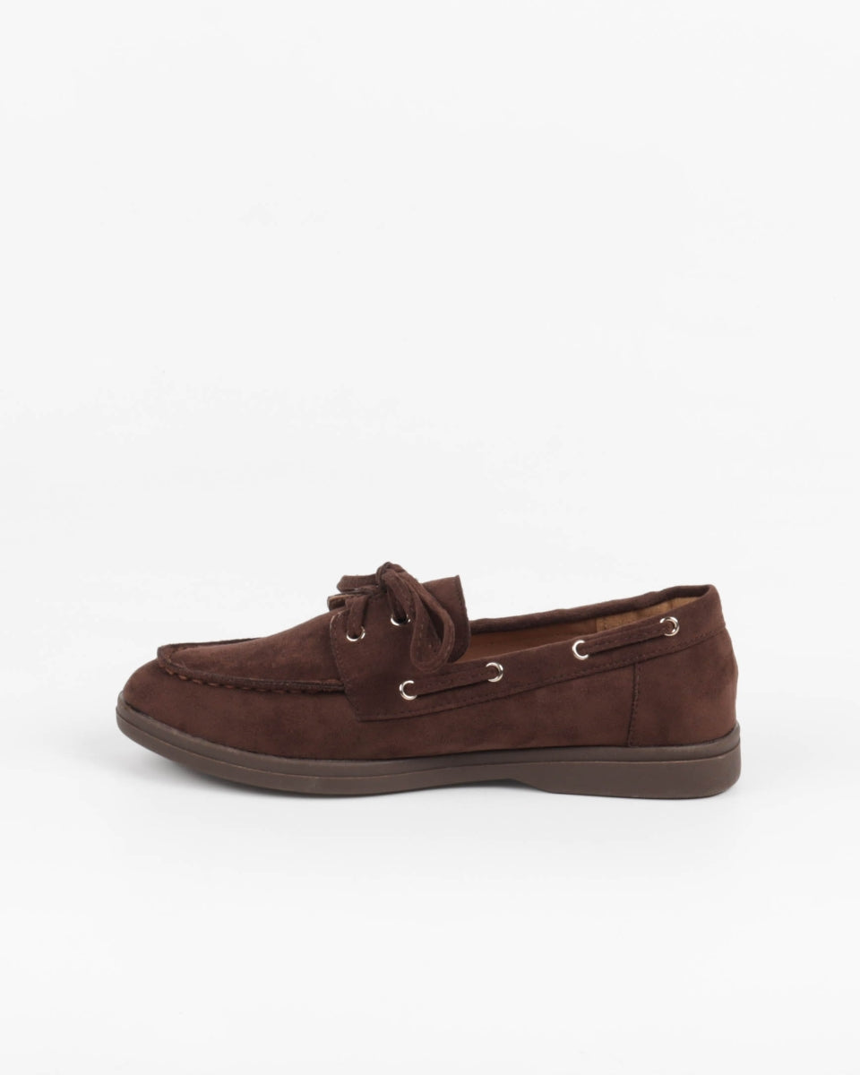 Suede Loafers - Brown
