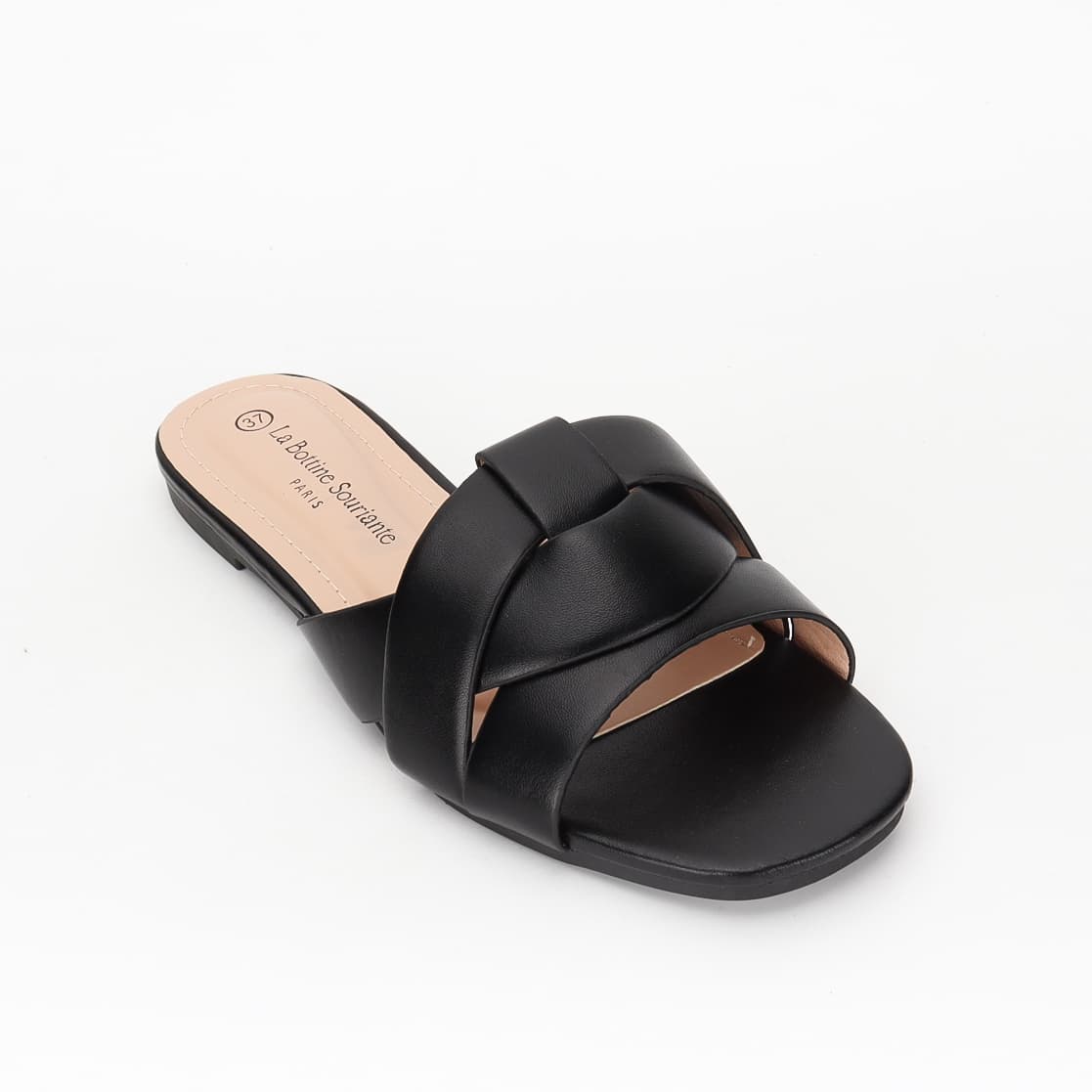 Criss-cross slides - Black