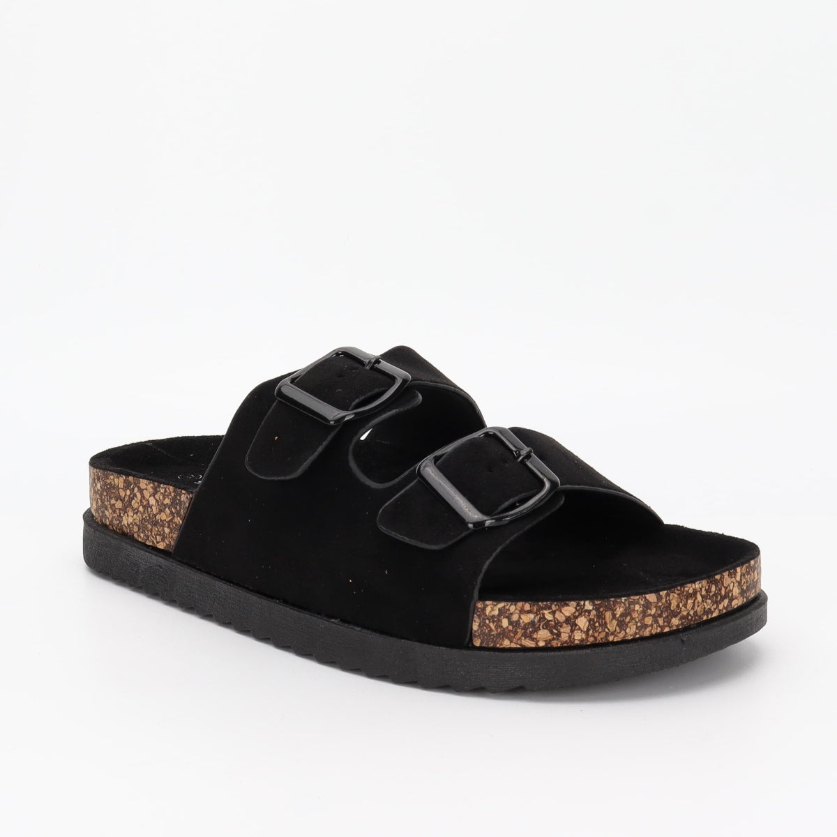 Suede sandal - Black