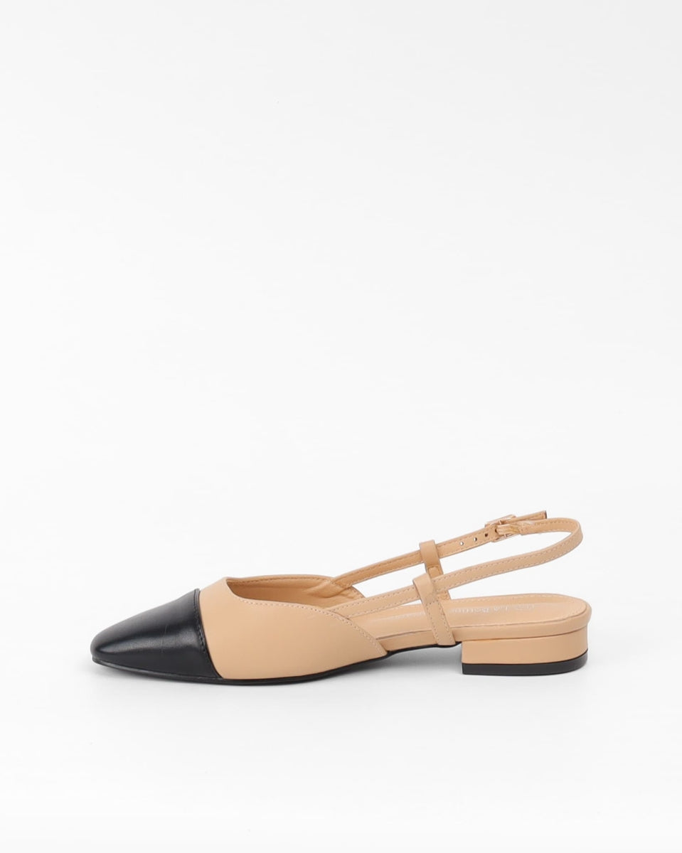 Flat slingbacks - Beige