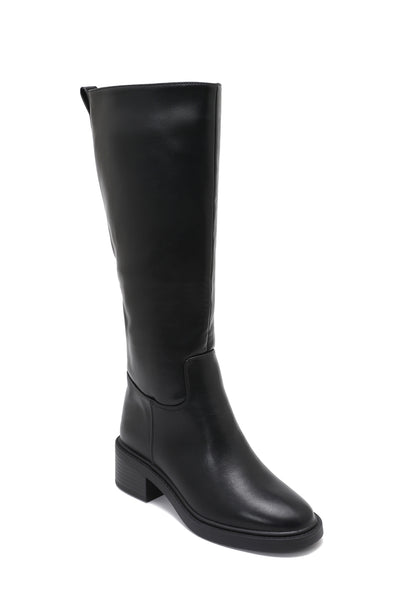 Bottes Hautes Style Cavalier- Noir