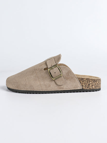 Sabots en daim- Beige