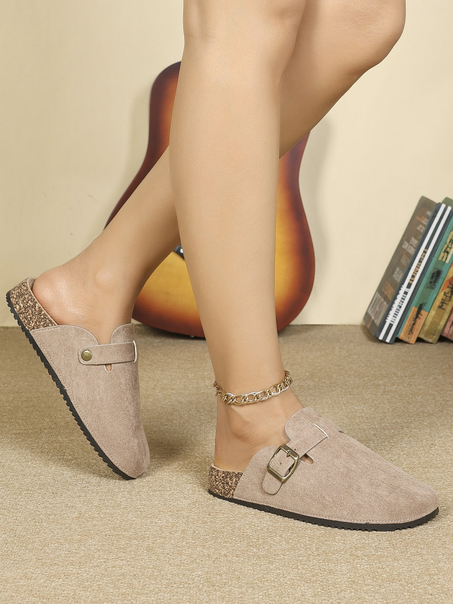 Sabots en daim- Beige