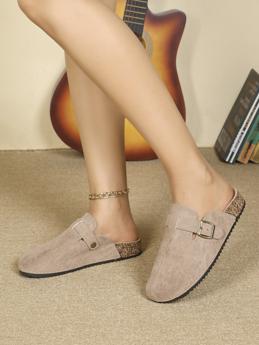 Sabots en daim- Beige