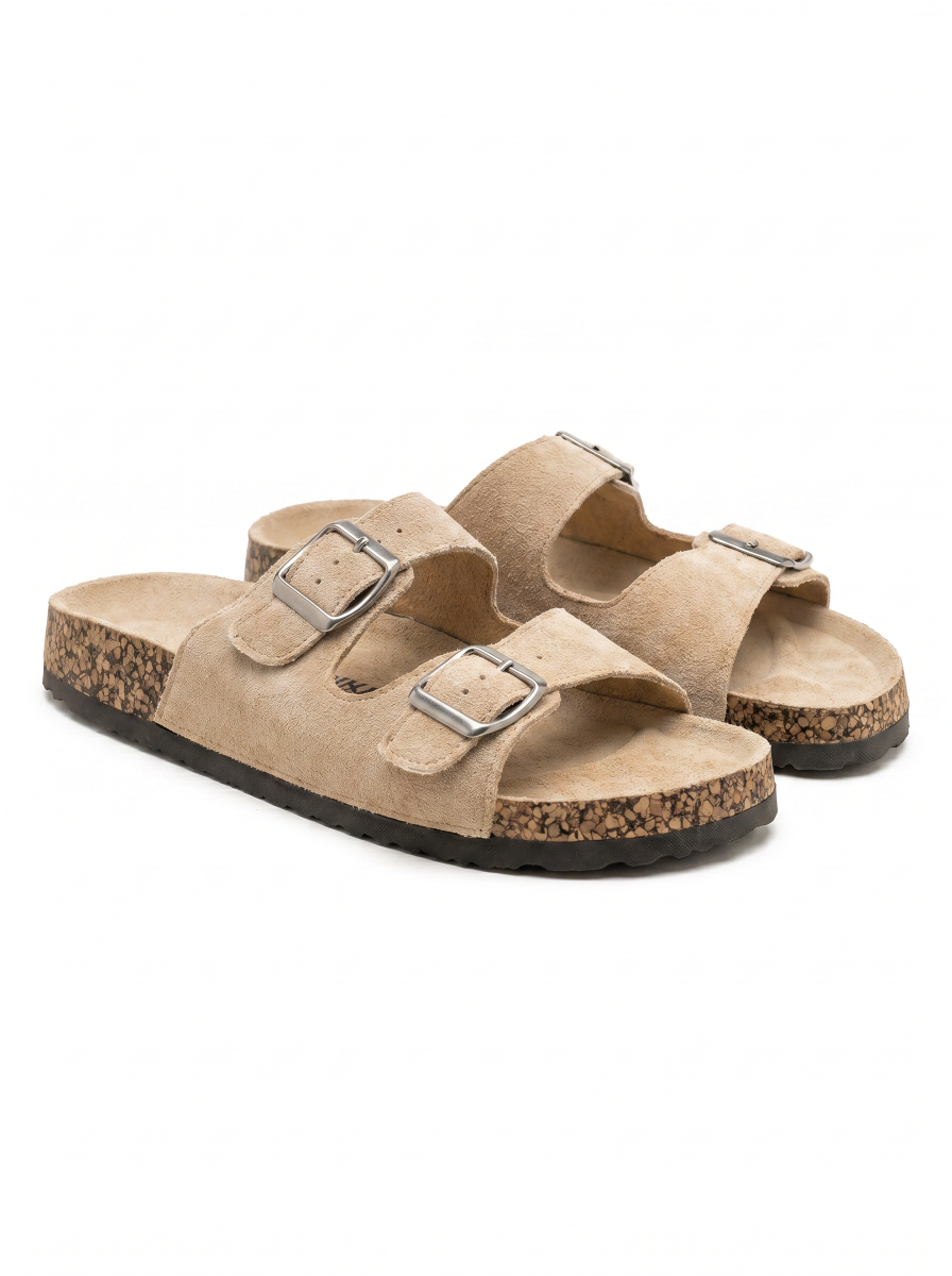 Sandales Arizona en daim- Beige