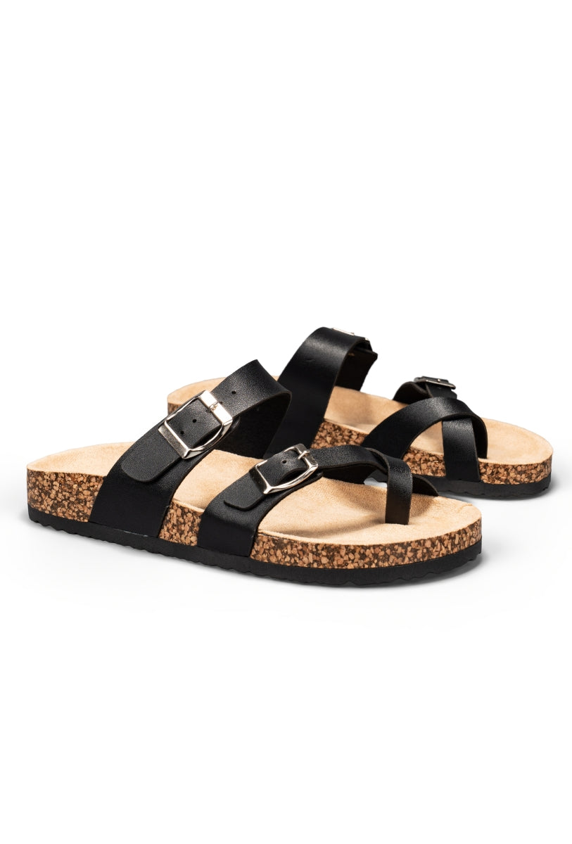 Sandales à anneau- Noir
