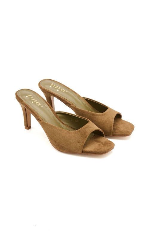 Heeled mules - Khaki