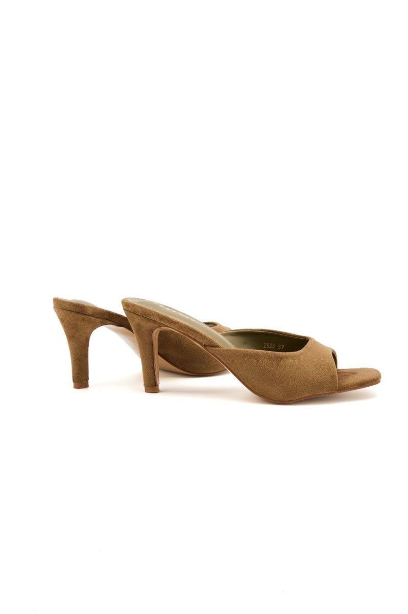 Heeled mules - Khaki