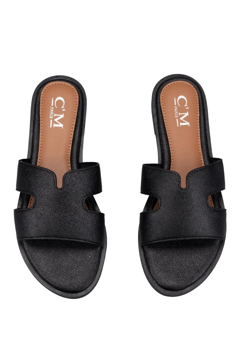 Claquettes H- Noir