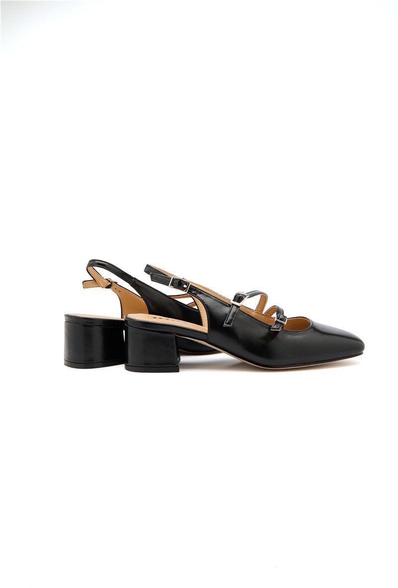 Slingback pumps with straps - Black