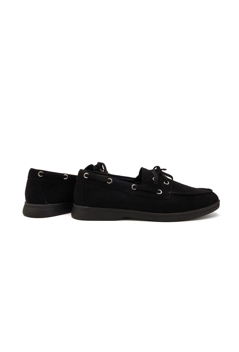 Mocassins en Daim- Noir