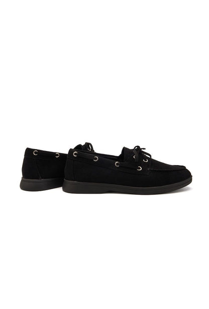 Mocassins en Daim- Noir