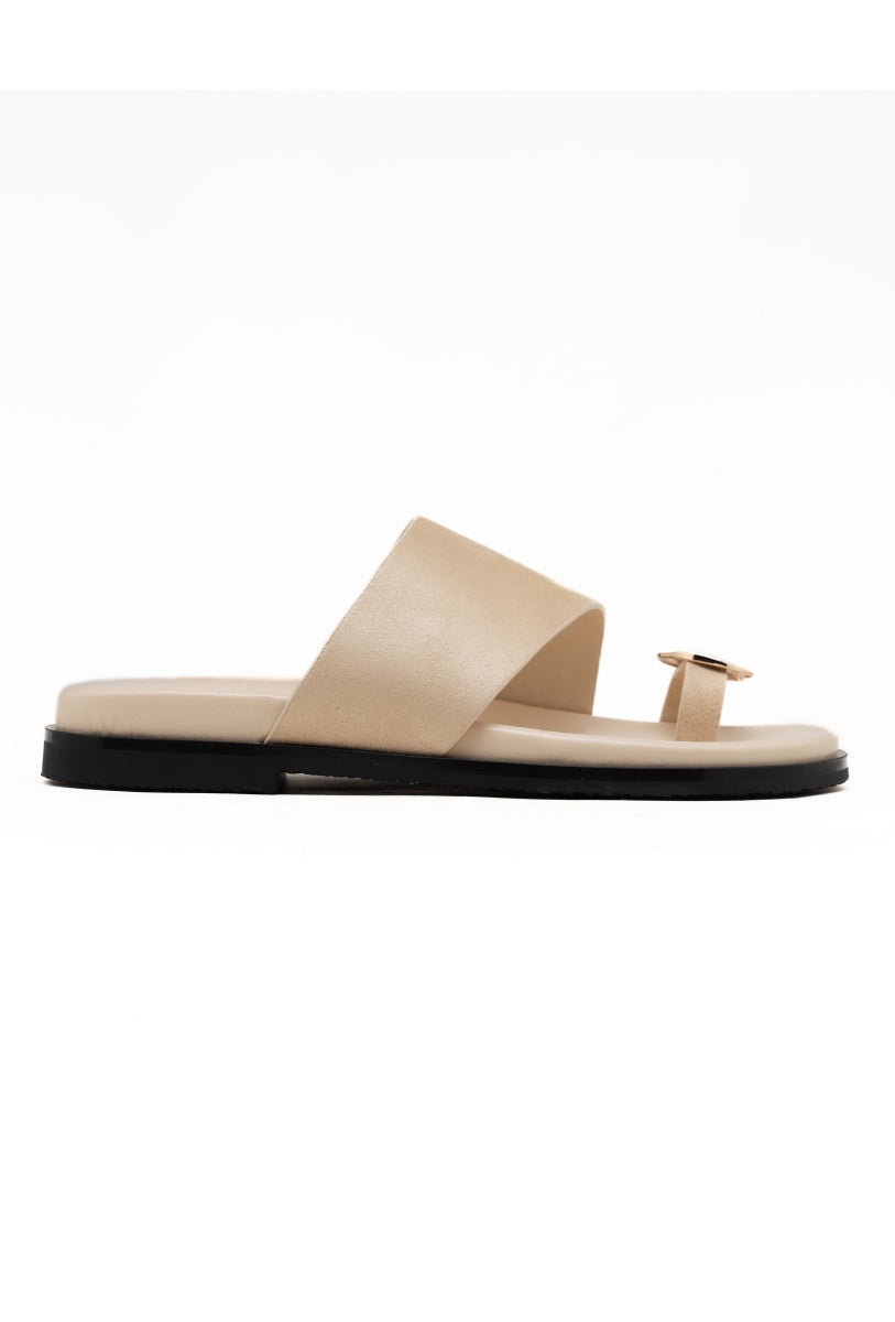 Sandales à anneau- Beige