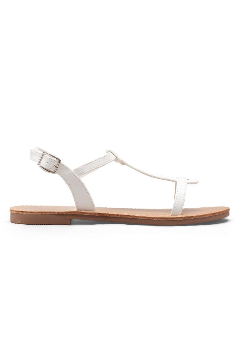 Sandales Plates- Blanc
