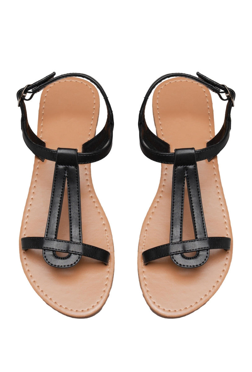 Sandales Plates- Noir