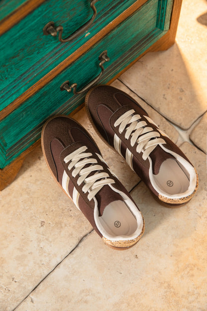 Baskets basses- Marron