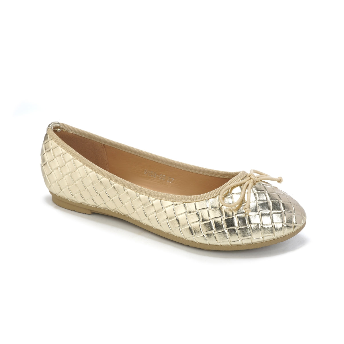 Criss-cross ballet flats - Gold