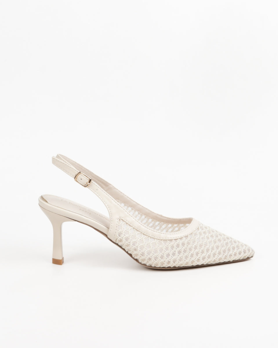 Lace pumps - Beige