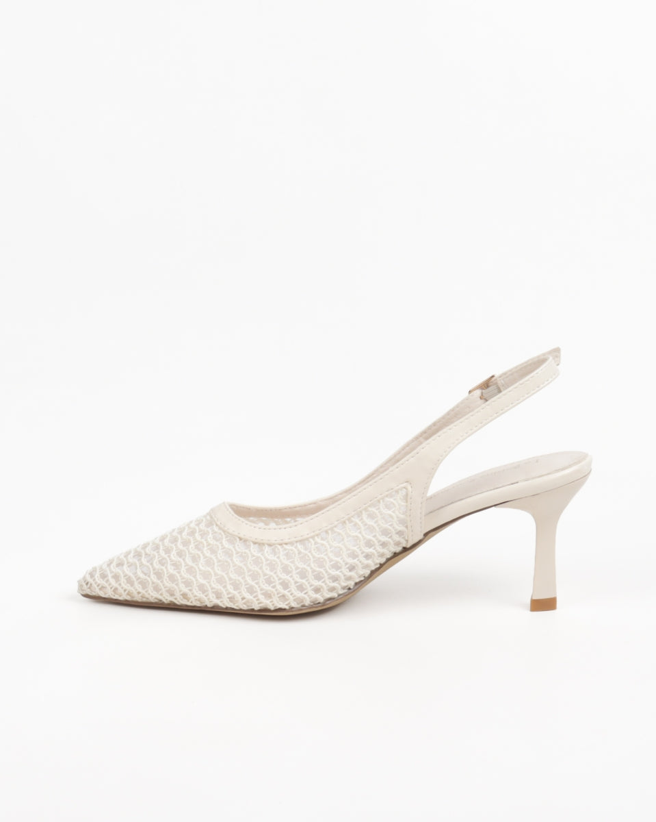 Lace pumps - Beige