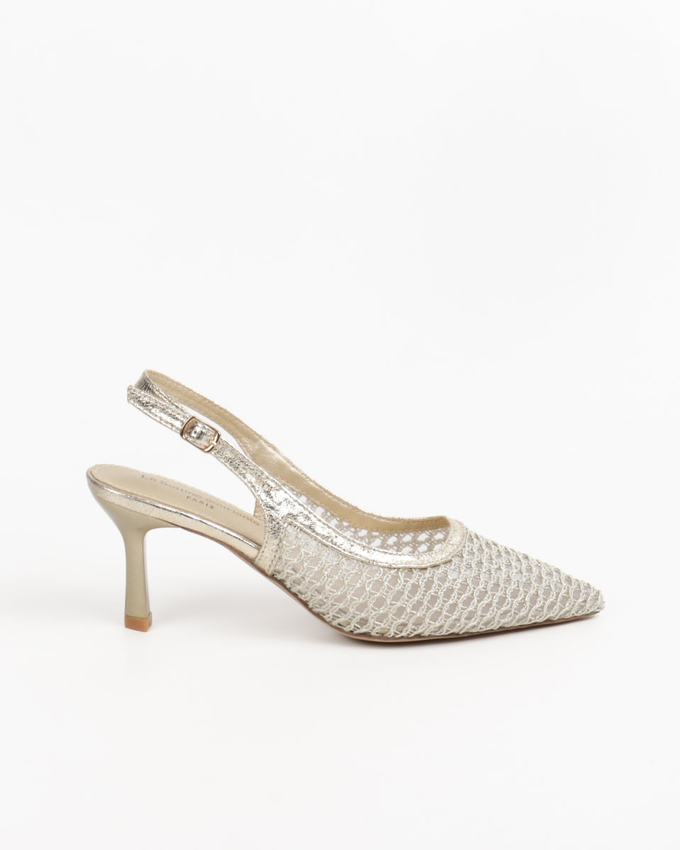 Lace pumps - Gold