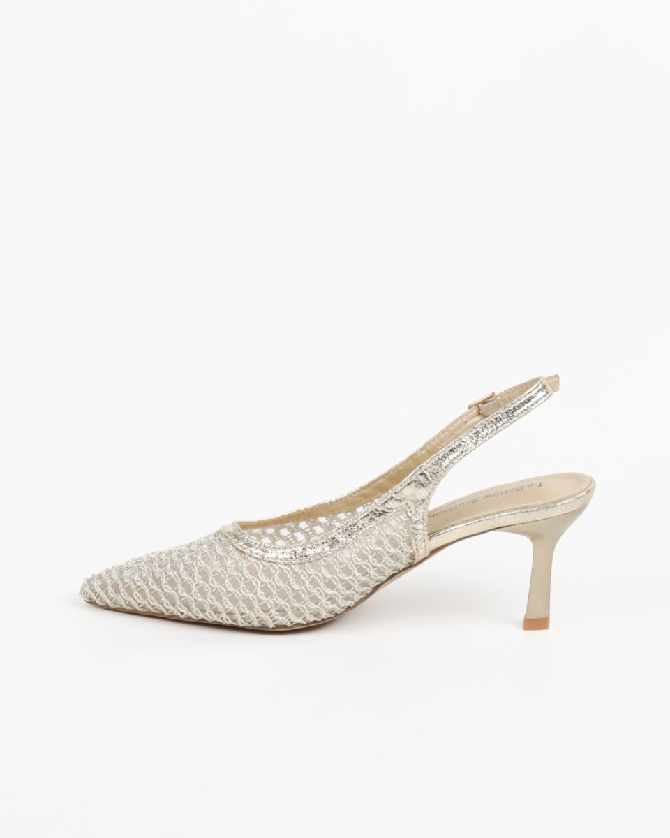 Lace pumps - Gold