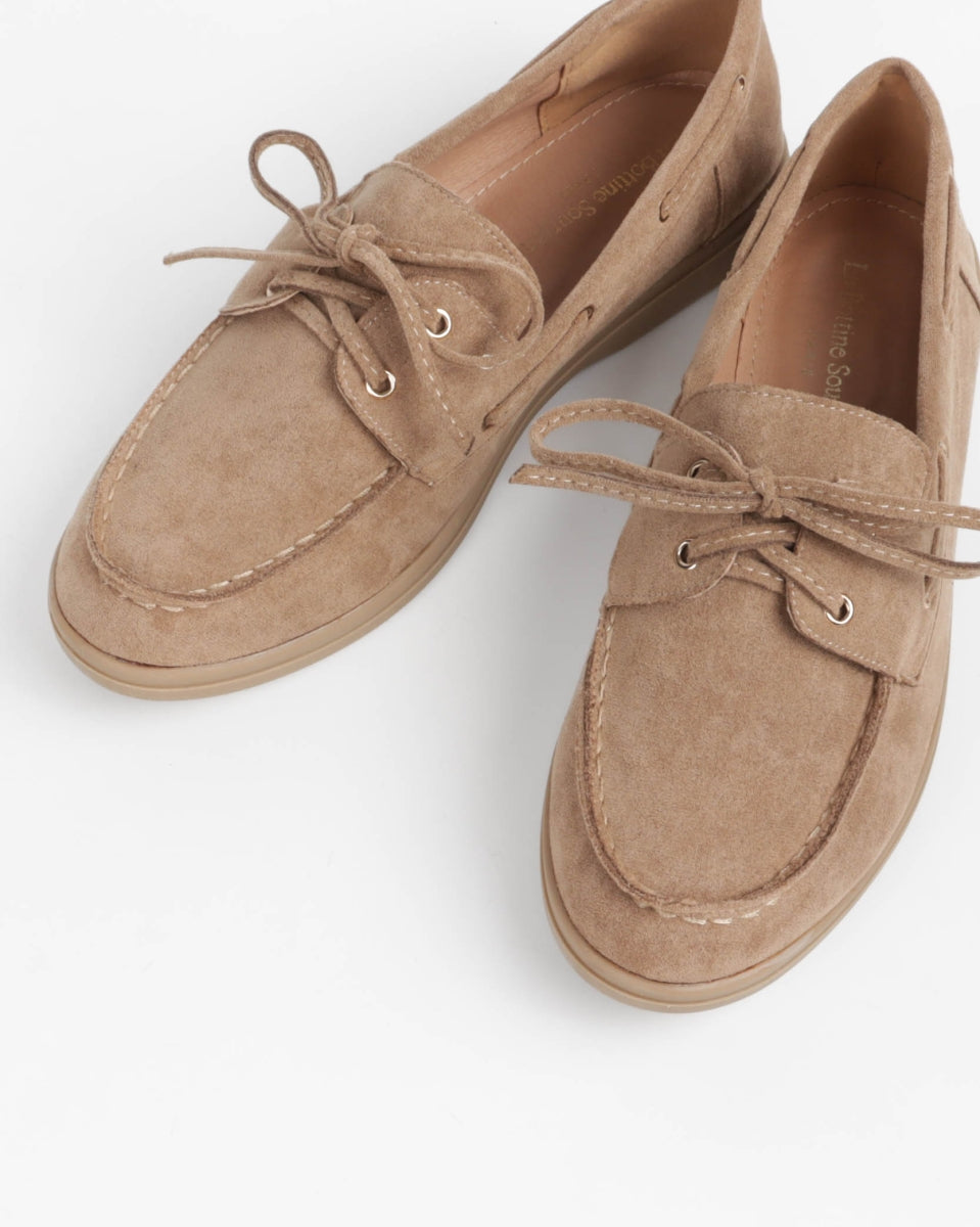 Suede Loafers - Camel
