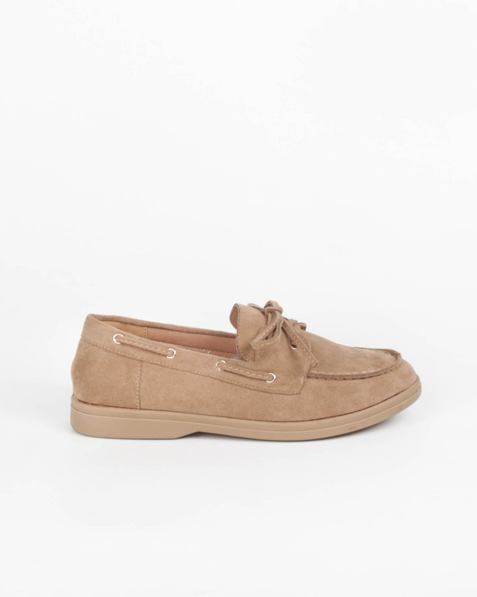 Suede Loafers - Camel