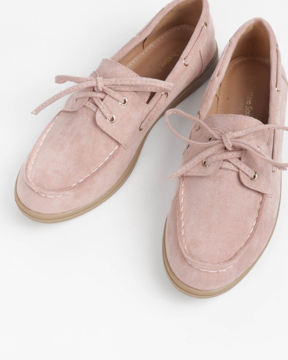 Suede Loafers - Pink