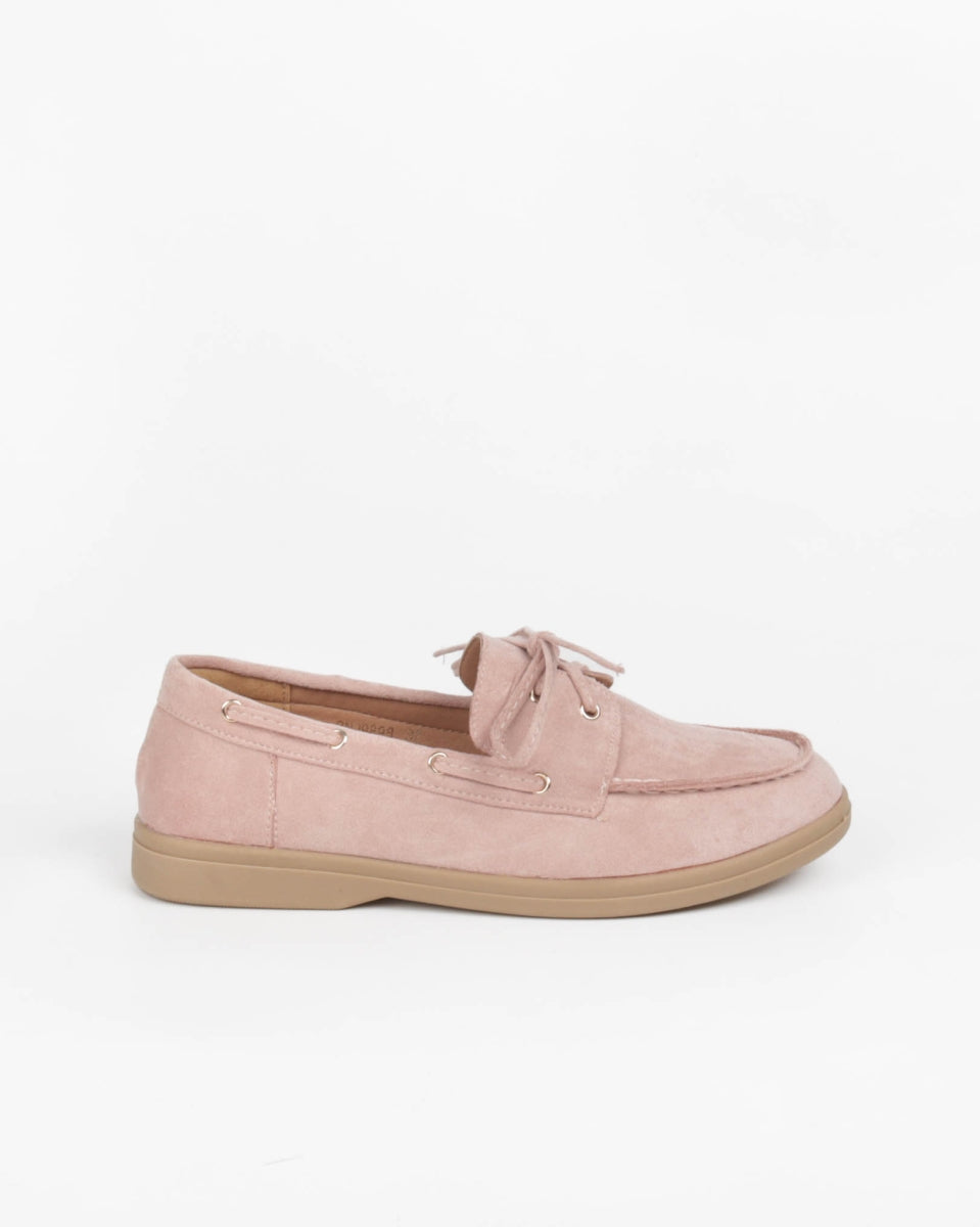 Suede Loafers - Pink