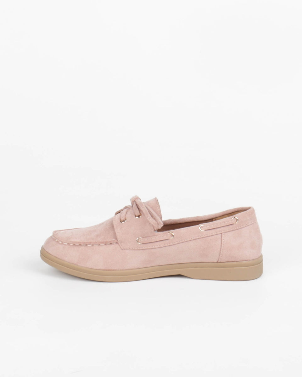 Suede Loafers - Pink