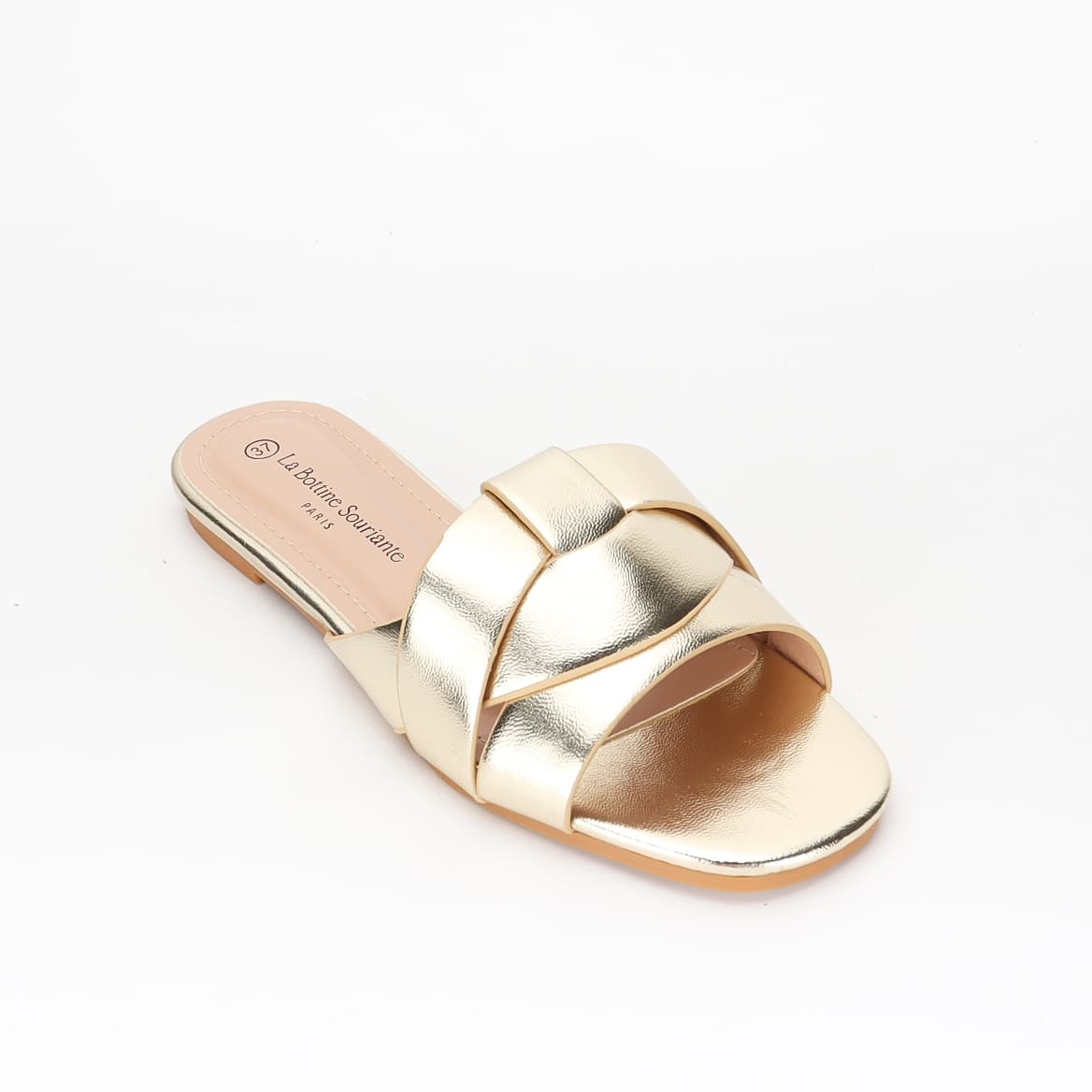 Criss-cross slides - Gold