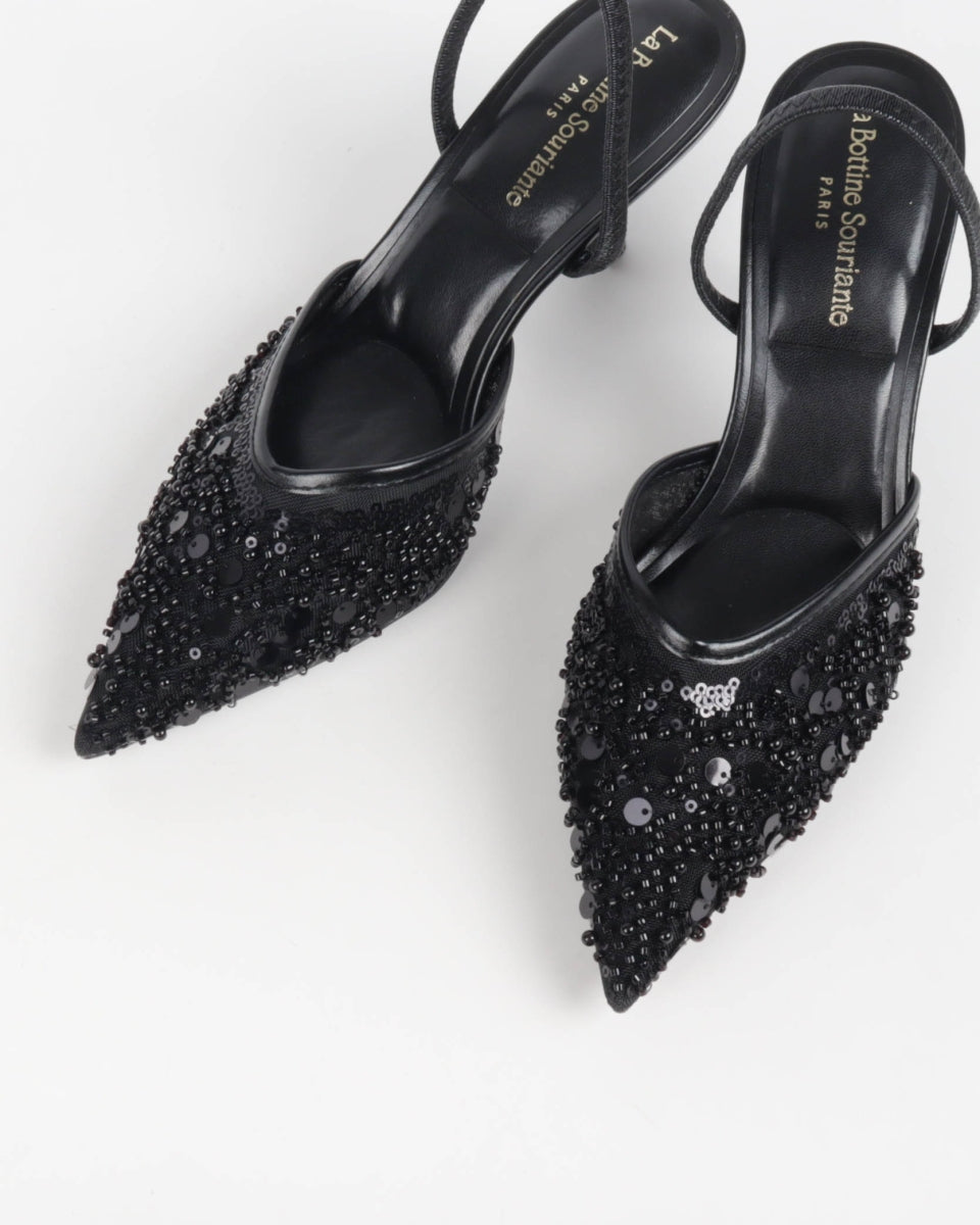 Sequined pumps - Black