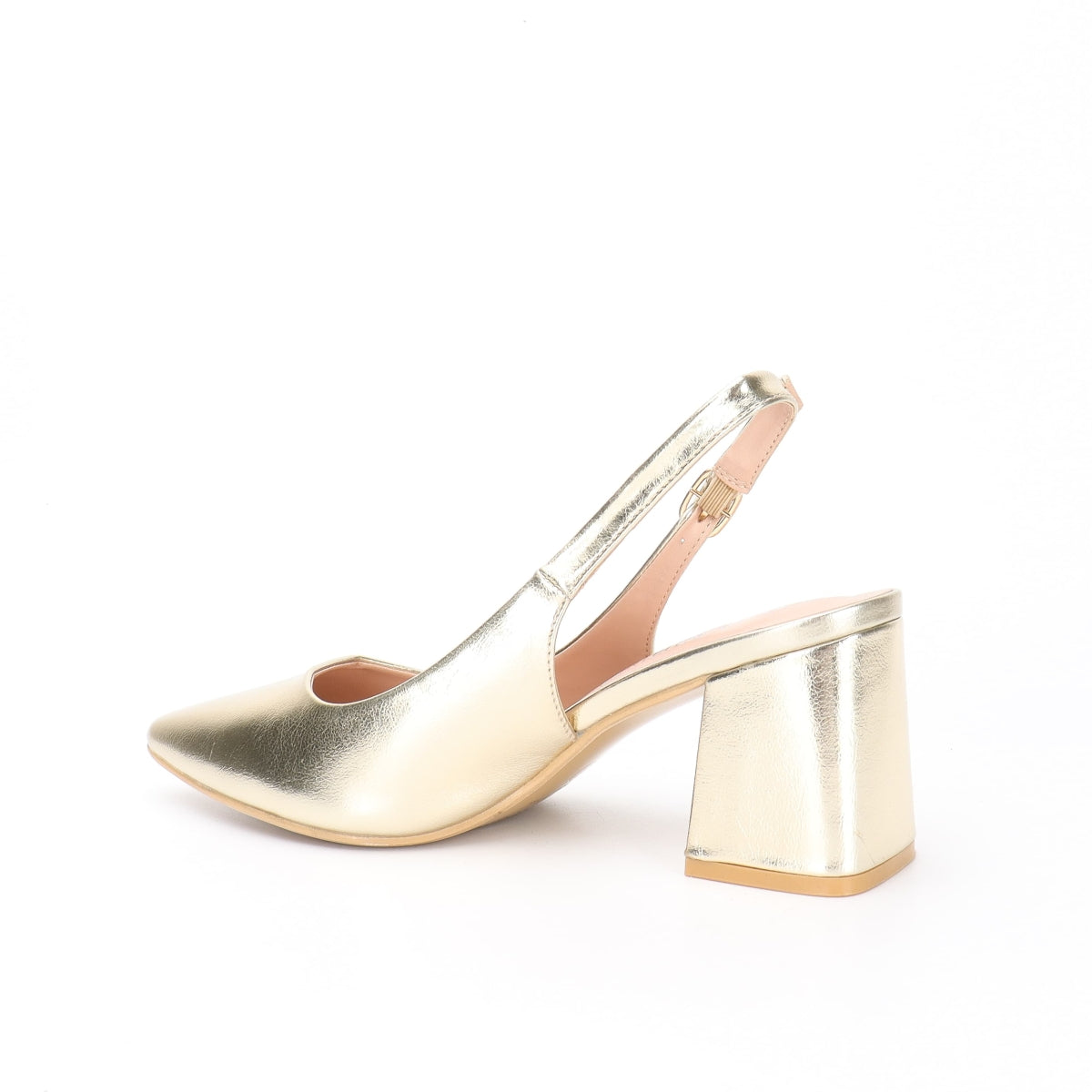 Slingback pointed pumps - Gold