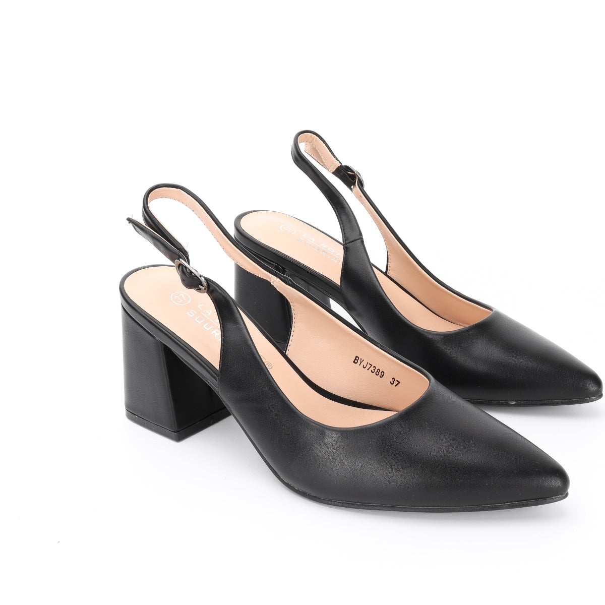 Pointed slingback pumps - Black