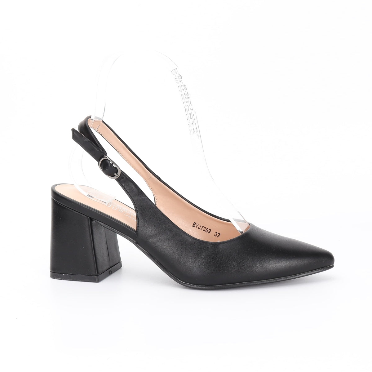 Pointed slingback pumps - Black