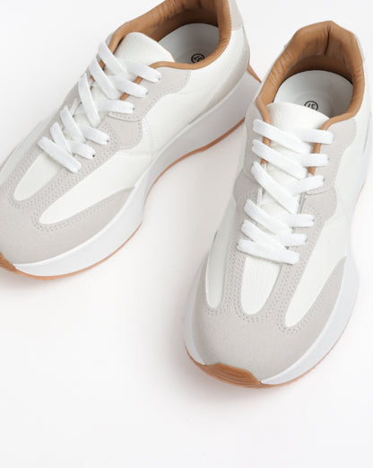 Baskets casual Retro - Blanc