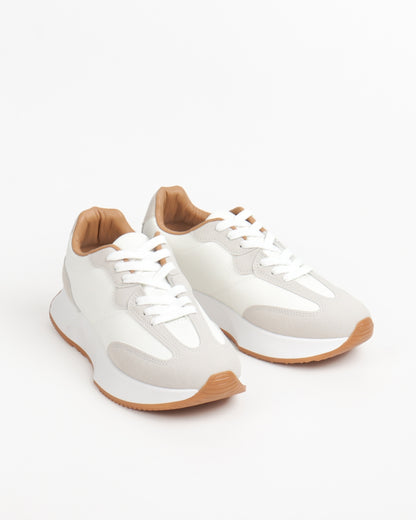 Baskets casual Retro - Blanc