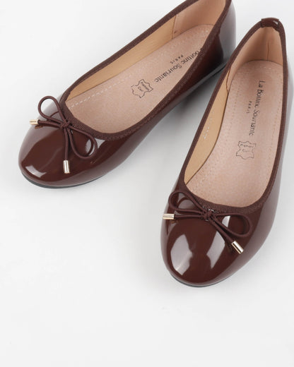 Klassieke ballerina's - Bruin