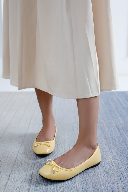 Classic ballerina flats - Yellow