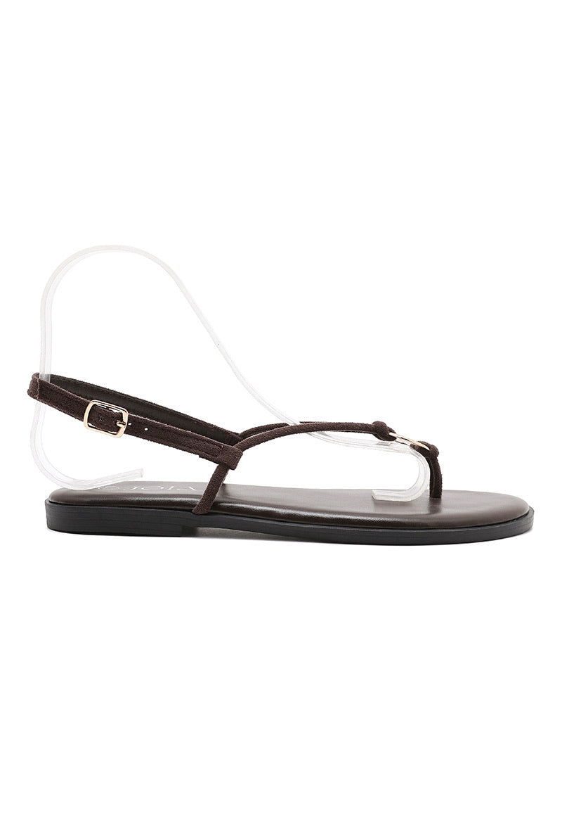 Ring-toe sandals - Brown